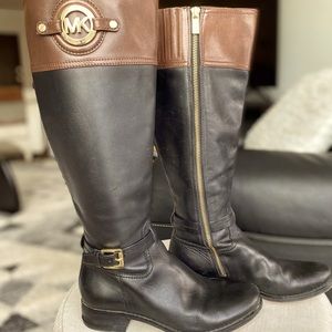 Michael Kors Leather Riding Boots